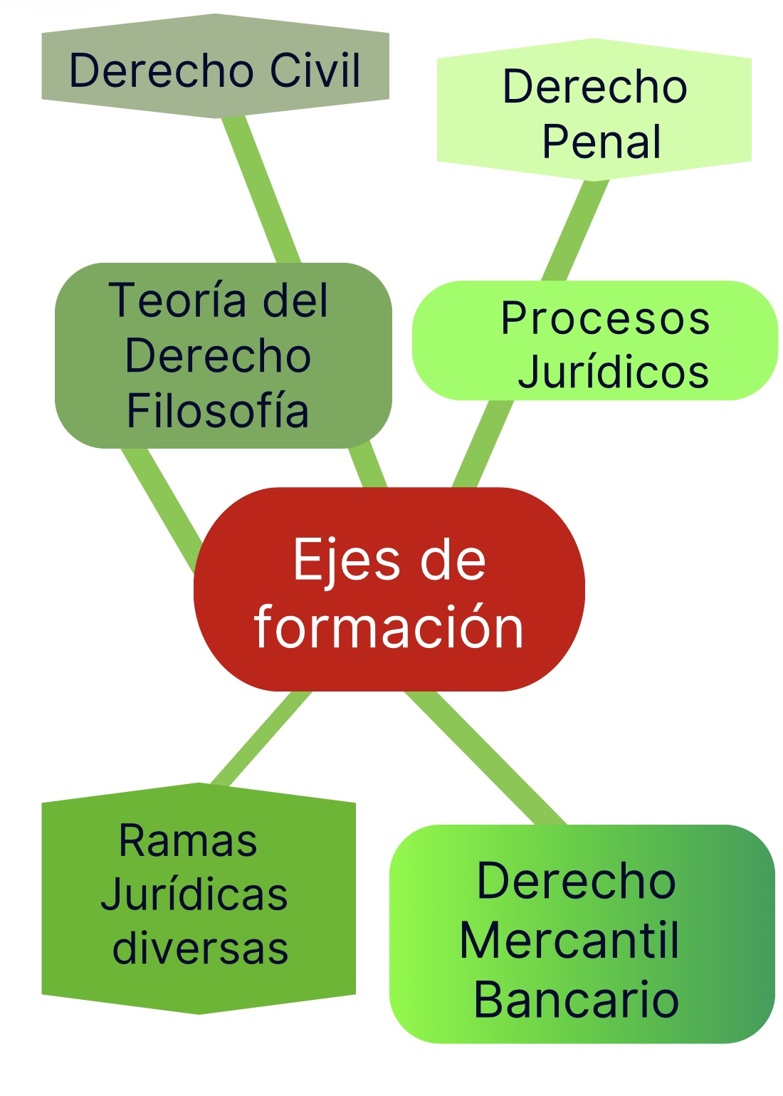 Ejes de formación Administracion de Epresas